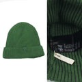 H&M Kids Dark Green Ribbed Thrifted Beanie – Soft Knit Winter Hat