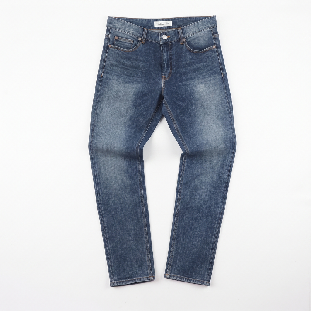 Thrifted FATALISM Signature Dark Wash Thrifted Jeans 30-32 Waist/ J1066