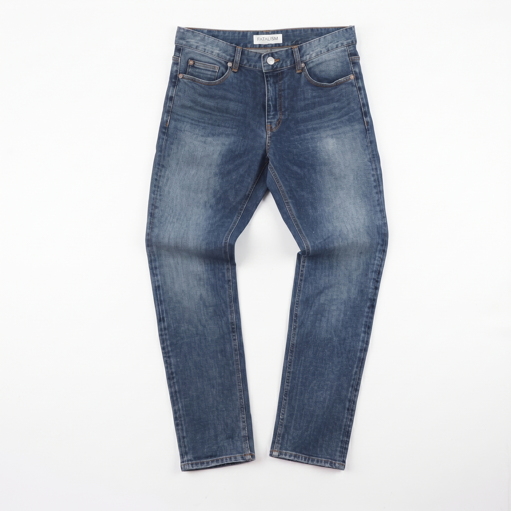 Thrifted FATALISM Signature Dark Wash Thrifted Jeans 30-32 Waist/ J1066
