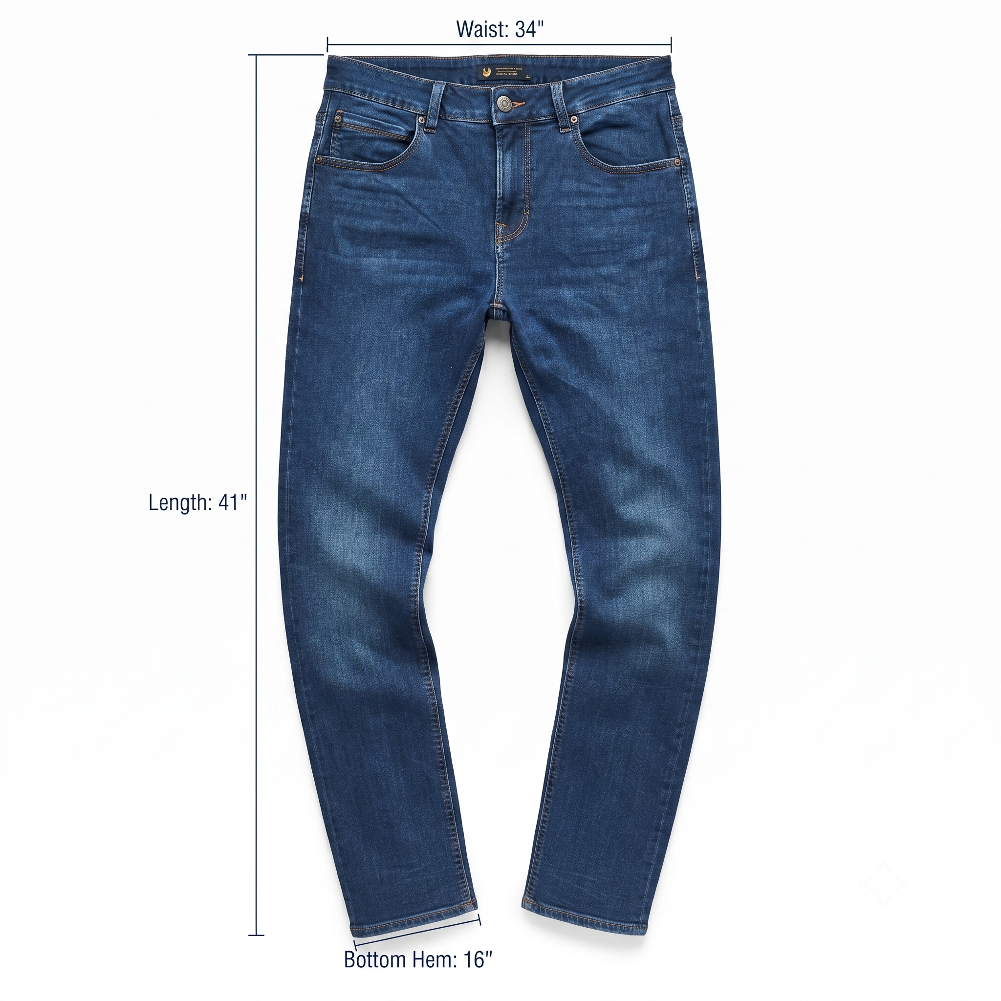 Thrifted UC Collection of Fashion Leaders Men's Blue Jeans 34 Waist/ J1033