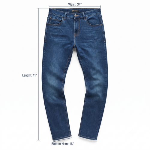 Thrifted UC Collection of Fashion Leaders Men's Blue Jeans 34 Waist/ J1033