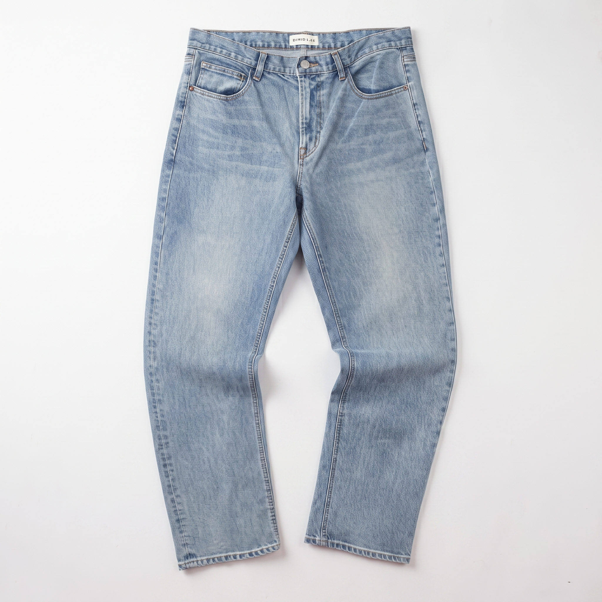 Thrifted Men's Giordano Washed Denim Trousers Waist: 32-33/ J1083