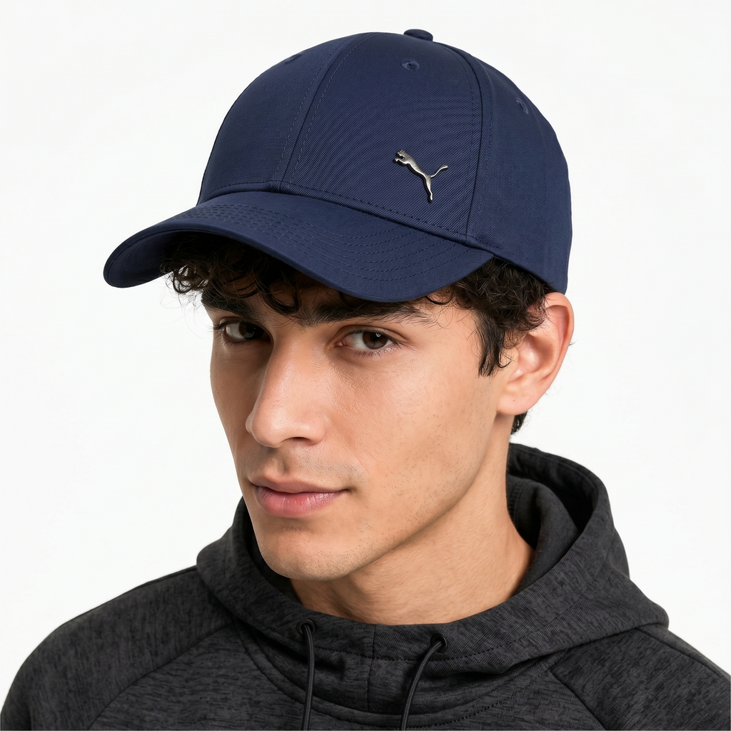 Thrifted Puma Essentials Strapback Hat | Dark Navy | 55-57cm