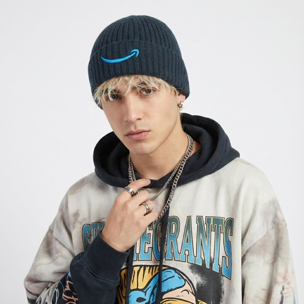 Amazon Essentials Adult Unisex Cuffed Thrifted Beanie - Classic Winter Hat