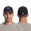 Thrifted Under Armour Black Circular Logo Golf Fitted Cap (58-59 cm)