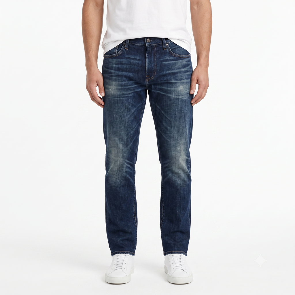 Thrifted Men's NN.07 James Classic Blue Denim Trousers Waist:33/ J1080