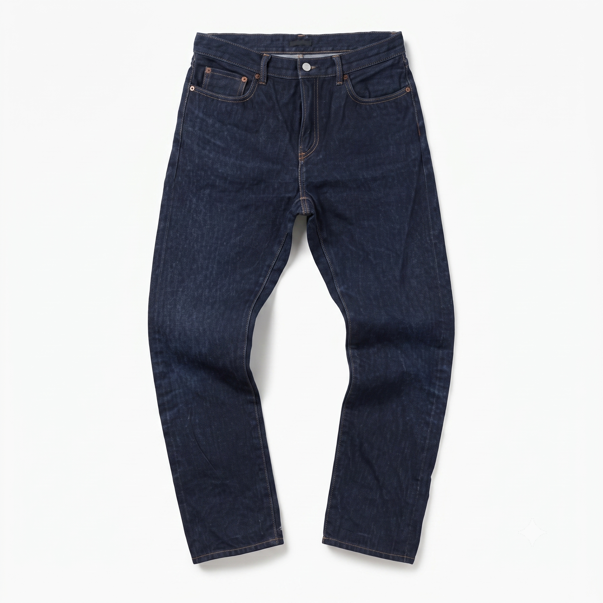 Thrifted Uniqlo Men's Dark Indigo Blue Jeans 30 Waist/ J1014