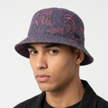 Thrifted New Era Fitted Explorer Hat - Size 7 1/2 (59.6cm) Tropical Pattern