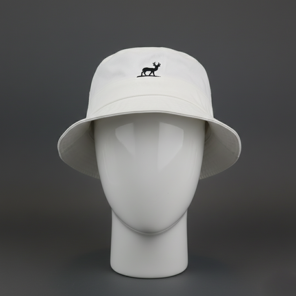 Vintage CERF BELL 1982 Series Thrifted Bucket Hat - White | Size 57-58cm Cap