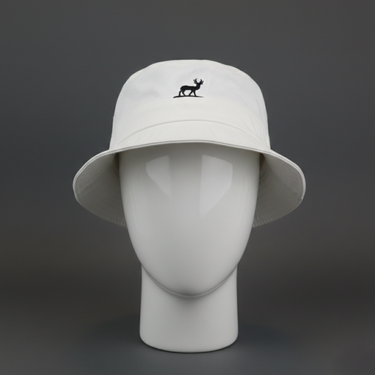 Vintage CERF BELL 1982 Series Thrifted Bucket Hat - White | Size 57-58cm Cap