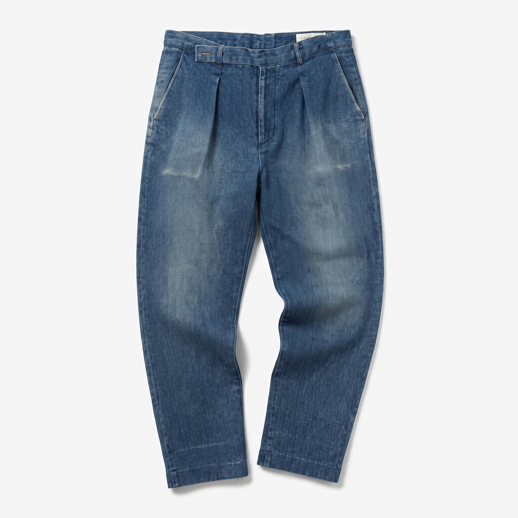 Thrifted Men's Baker Street 221 B Vintage Wash Denim Waist:34/ J1099