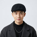 Vintage Black Newsboy Flat Cap - Rock N' Blue Heritage Series Hat