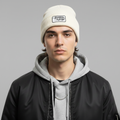 Solid White Knit Thrifted Cap - Port & Company USA (Adult Size)