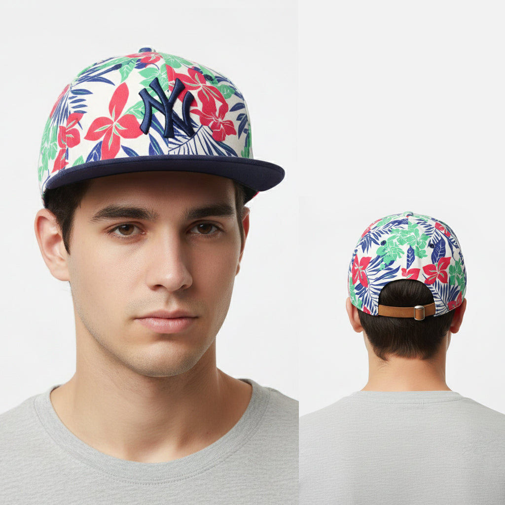 New Era New York Yankees Floral Tropical Snapback Thrifted Cap