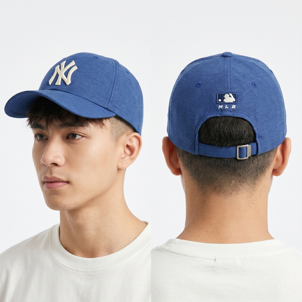 Thrifted NY Yankees '47 Clean Up Cap | Matte Black Embroidered