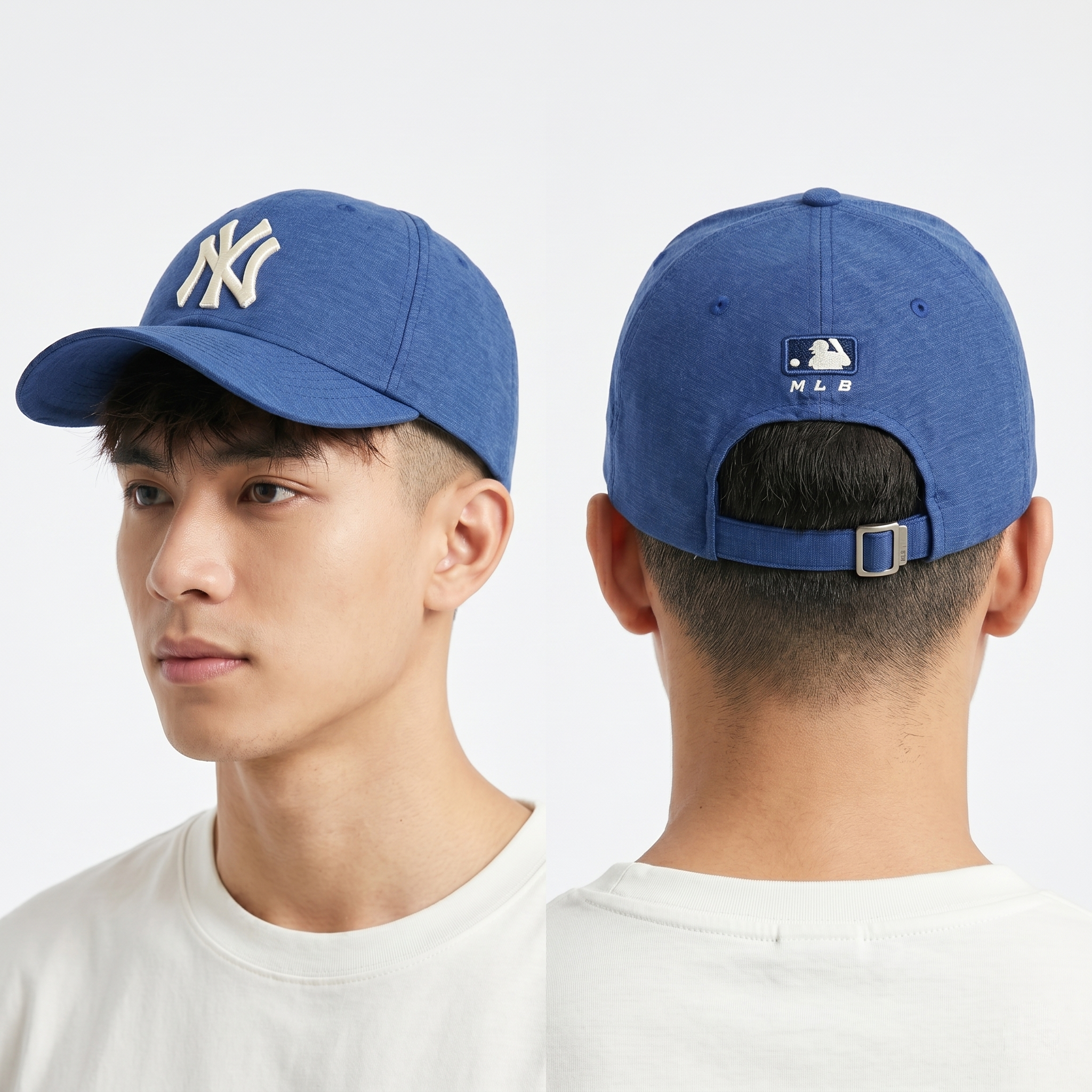 Thrifted NY Yankees '47 Clean Up Cap | Matte Black Embroidered