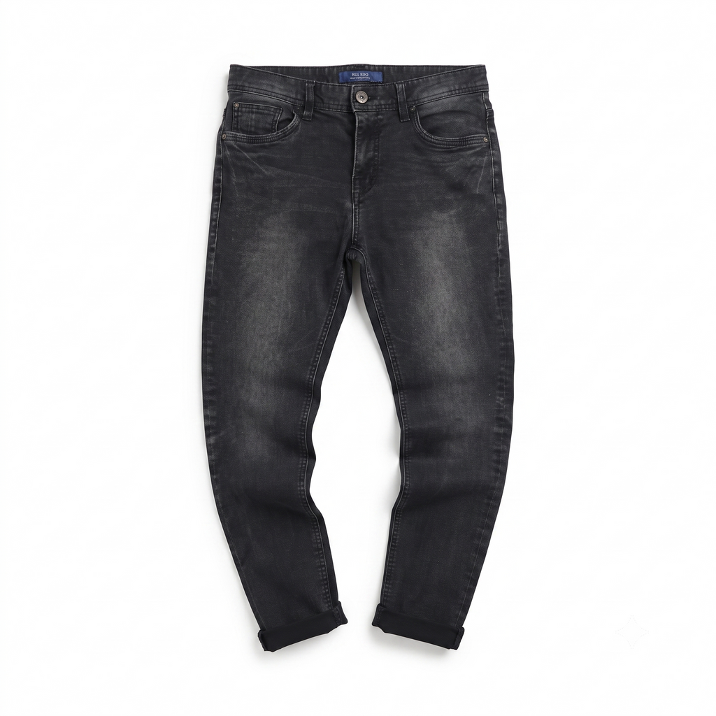 Thrifted Get Used New York Men's Dark Wash Jeans - 32 Inch Waist/ J1027