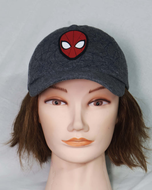 Marvel Spider-Man Web Design Grey Cap for Men – Adjustable Snapback