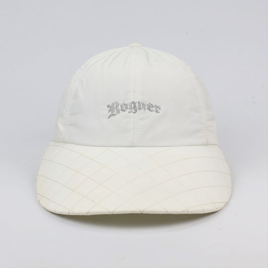 Vintage Bogner White Technical Performance Thrifted Hat with Quilted Visor