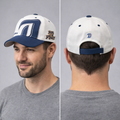 Authentic NC Dinos KBO Thrifted Baseball Cap - DinoMania White & Blue