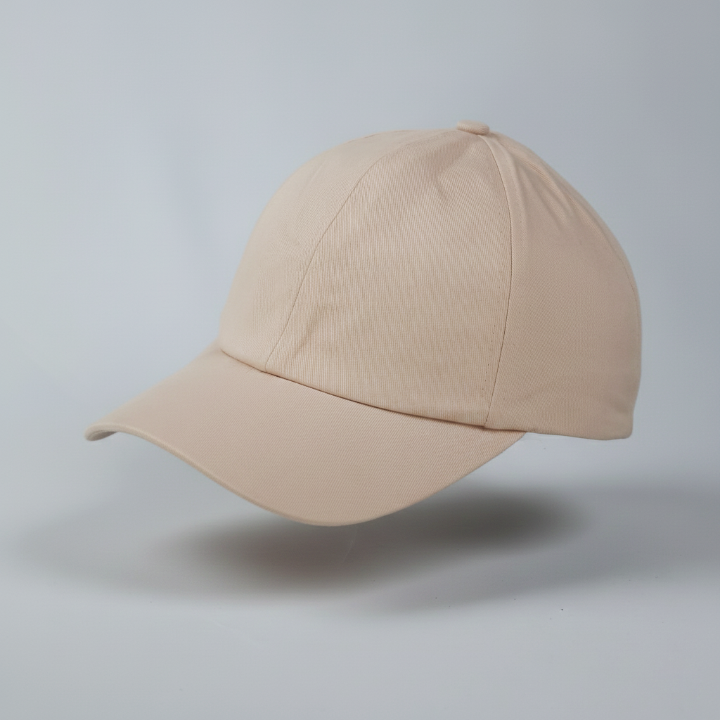 Minimalist H&M Nude Pink Baseball Cap | Blank Cotton Dad Hat