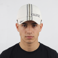 Thrifted Emanue Line Capri Embroidered White Strapback Hat - Size 56-58cm