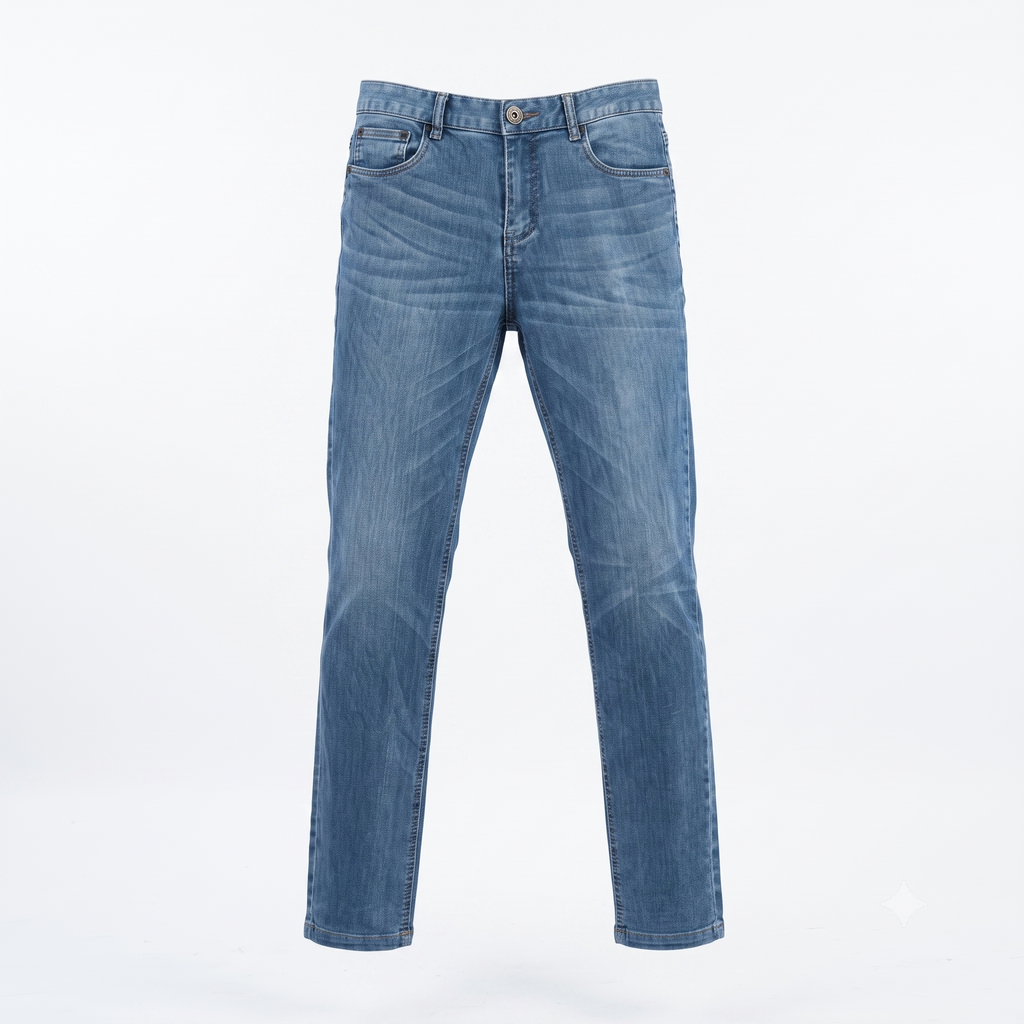 Thrifted MUT JU BRU Denim Light Wash Straight Jeans Waist: 32-33/ J1107