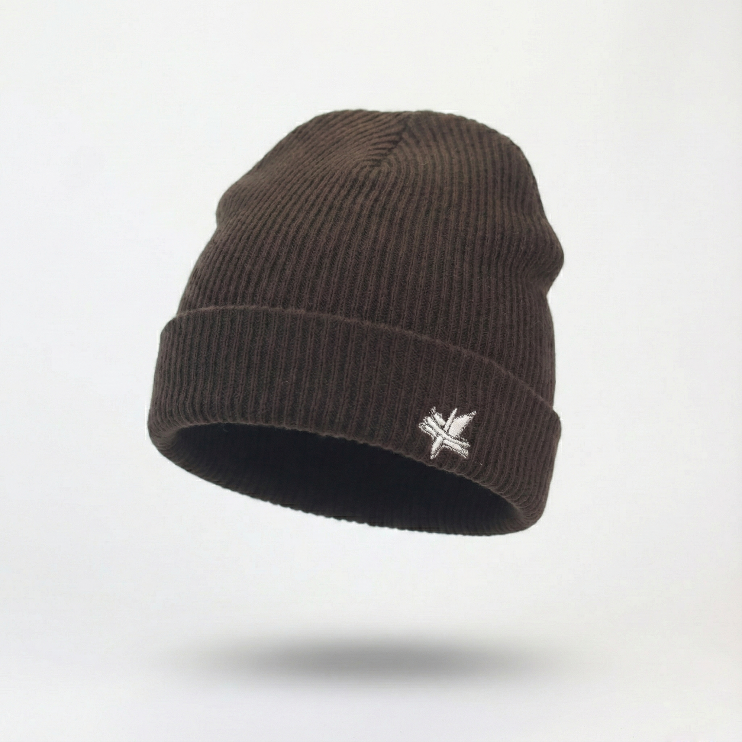 Chocolate Brown Korean Beanie | "Hum" Authentic Ribbed Knit Hat | Earth Tone