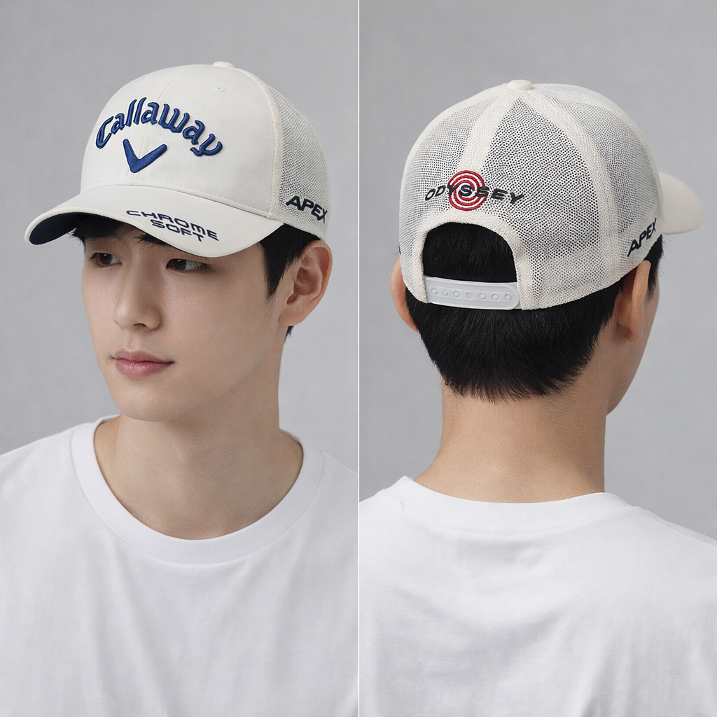 Authentic Callaway Apex Chrome Soft Golf Thrifted Cap - Breathable Mesh Hat