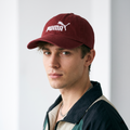 Thrifted Puma Classic Red-Wine Cotton Baseball Cap | 10821