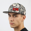 Thrifted No Fear Red Embroidered Logo Flat Brim Skate Cap