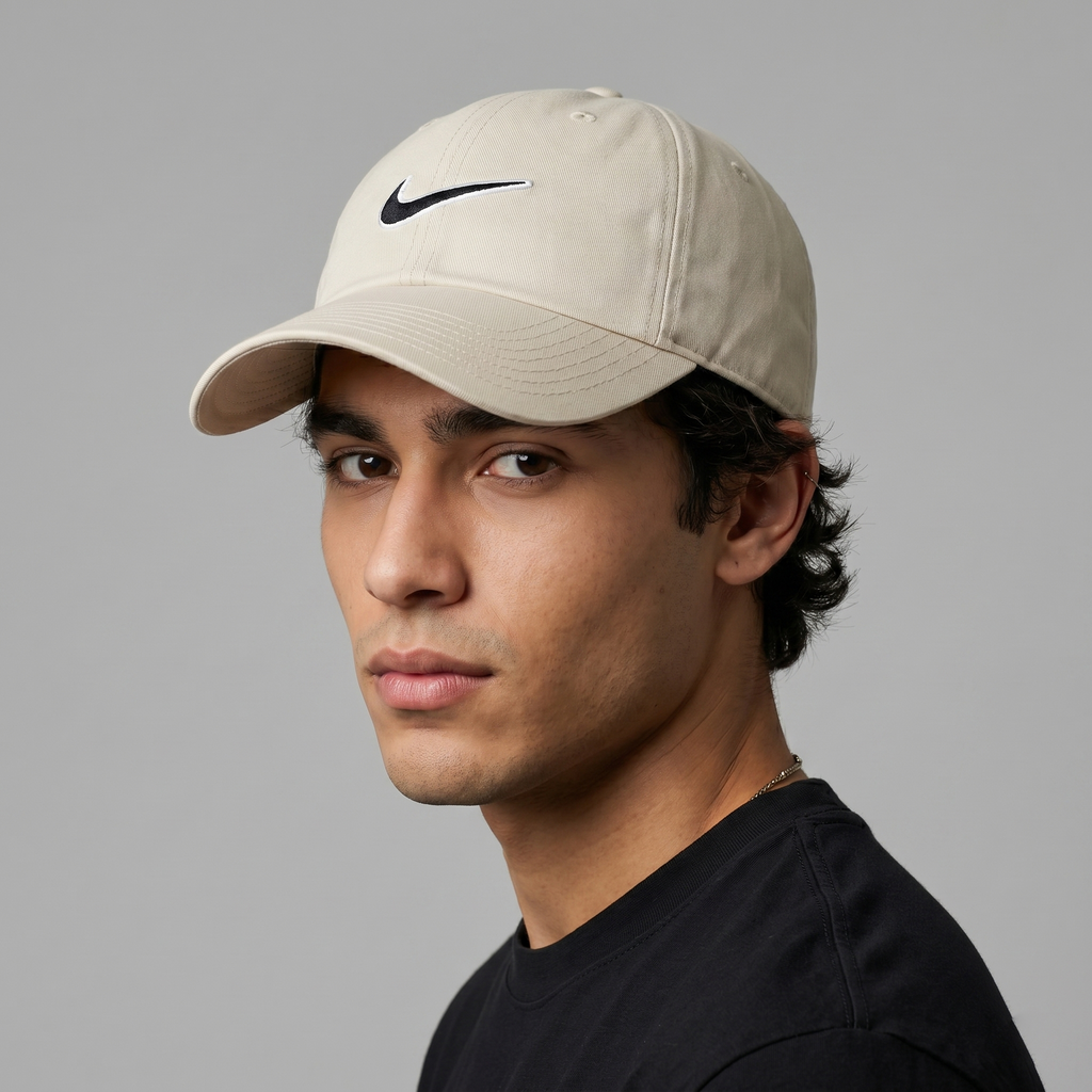 Thrifted Nike Heritage 86 Off-White Cap | Adjustable Strapback