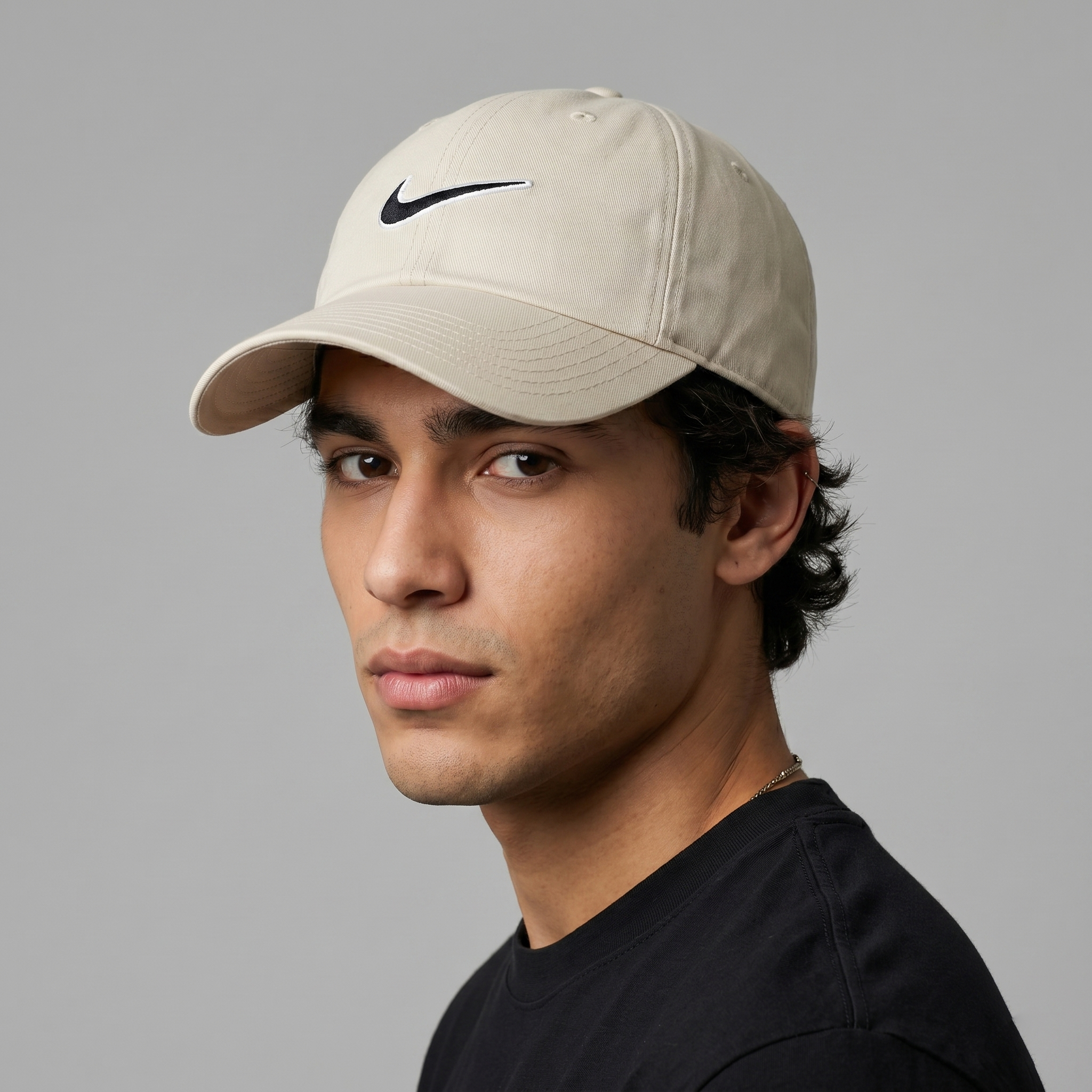 Thrifted Nike Heritage 86 Off-White Cap | Adjustable Strapback