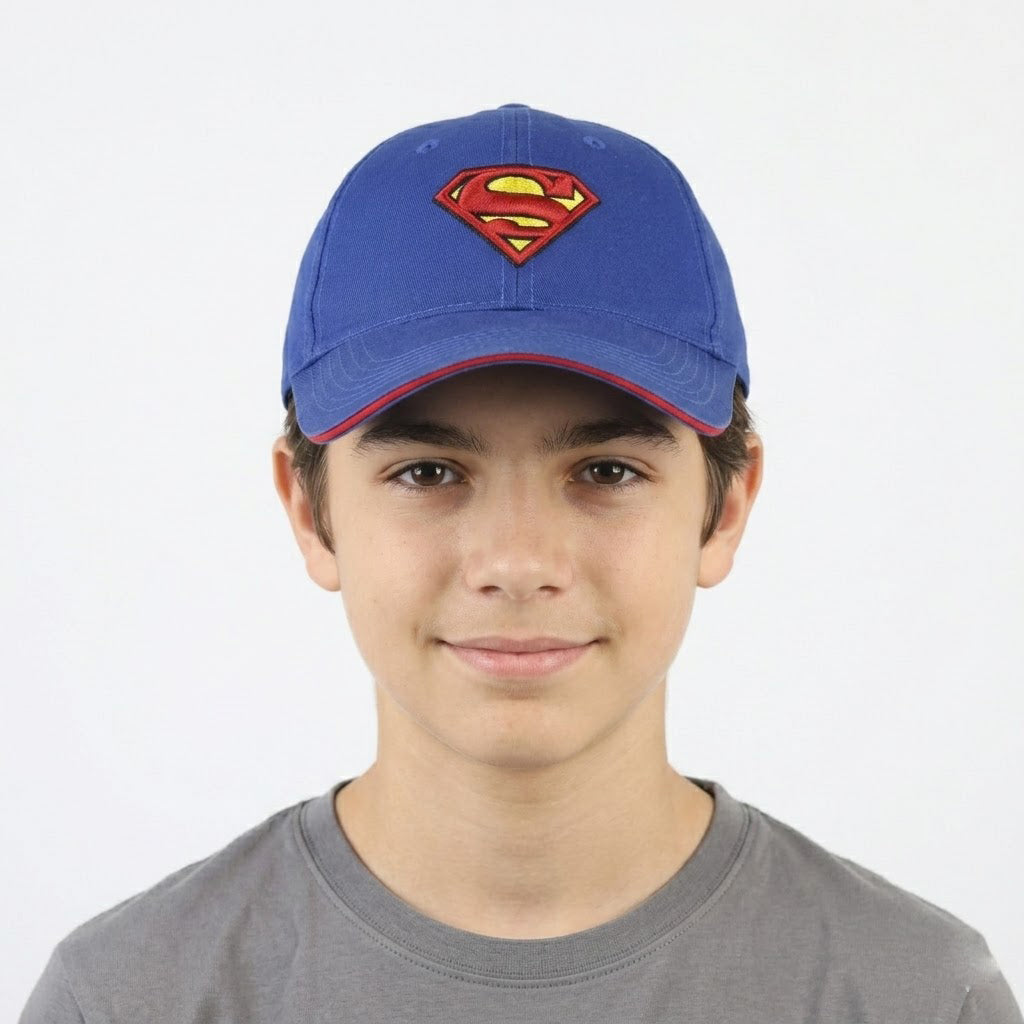 Vintage Warner Bros Superman Blue Sport Cap - DC Comics Dad Hat