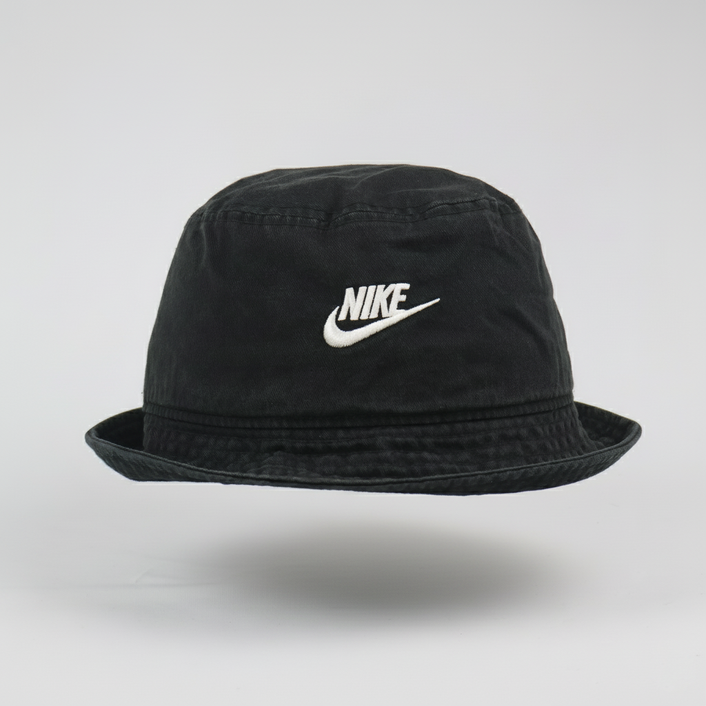 Nike Logo Bucket Hat - Faded Black (59-63cm)