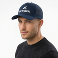 Beechfield "Shark" Logo Navy Blue Vintage Trucker Thrifted Cap