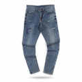 Thrifted Men's Ripped Blue Slim Fit Denim Jeans 28 Waist/ J1041