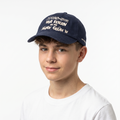 Vintage Après-Ski Wir Feiern Navy Blue Strapback Baseball Cap - Ski Culture Hat