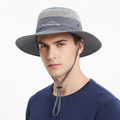 Outdoor Adventurous Days Safari Bucket Hat | Grey Wide Brim Sun Cap