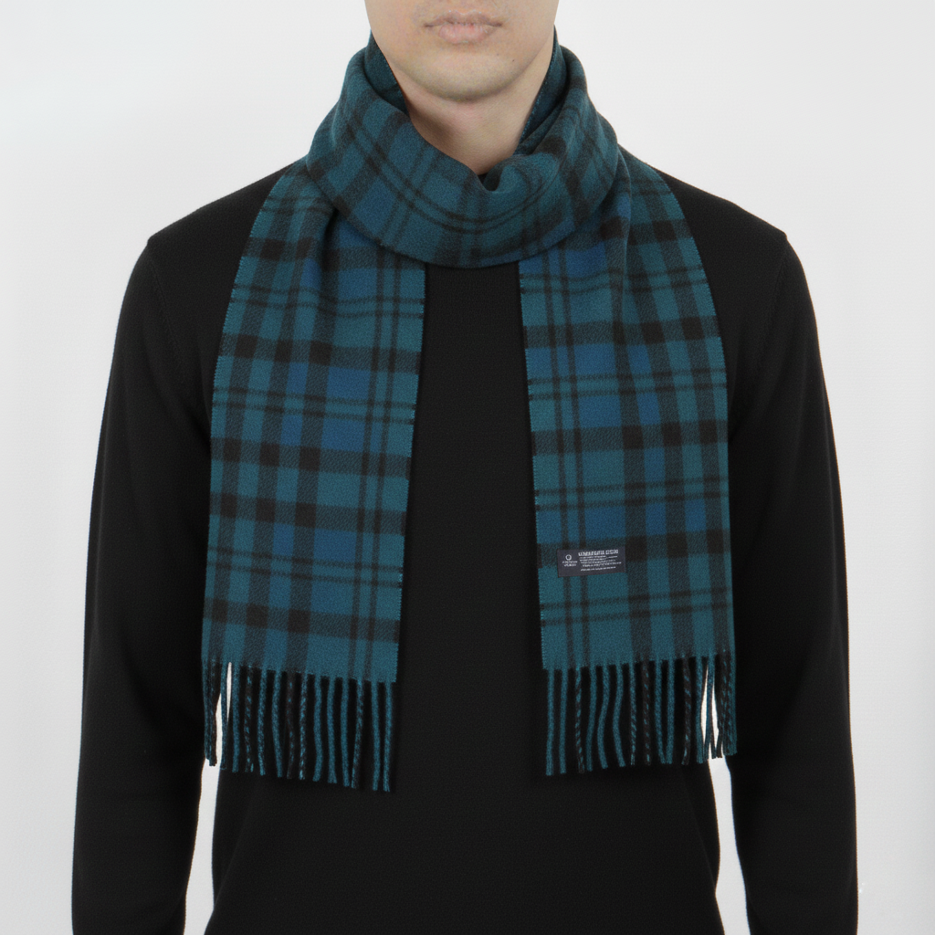 Classic Black & Blue check Neck Warmer - Soft & Warm (Unisex)