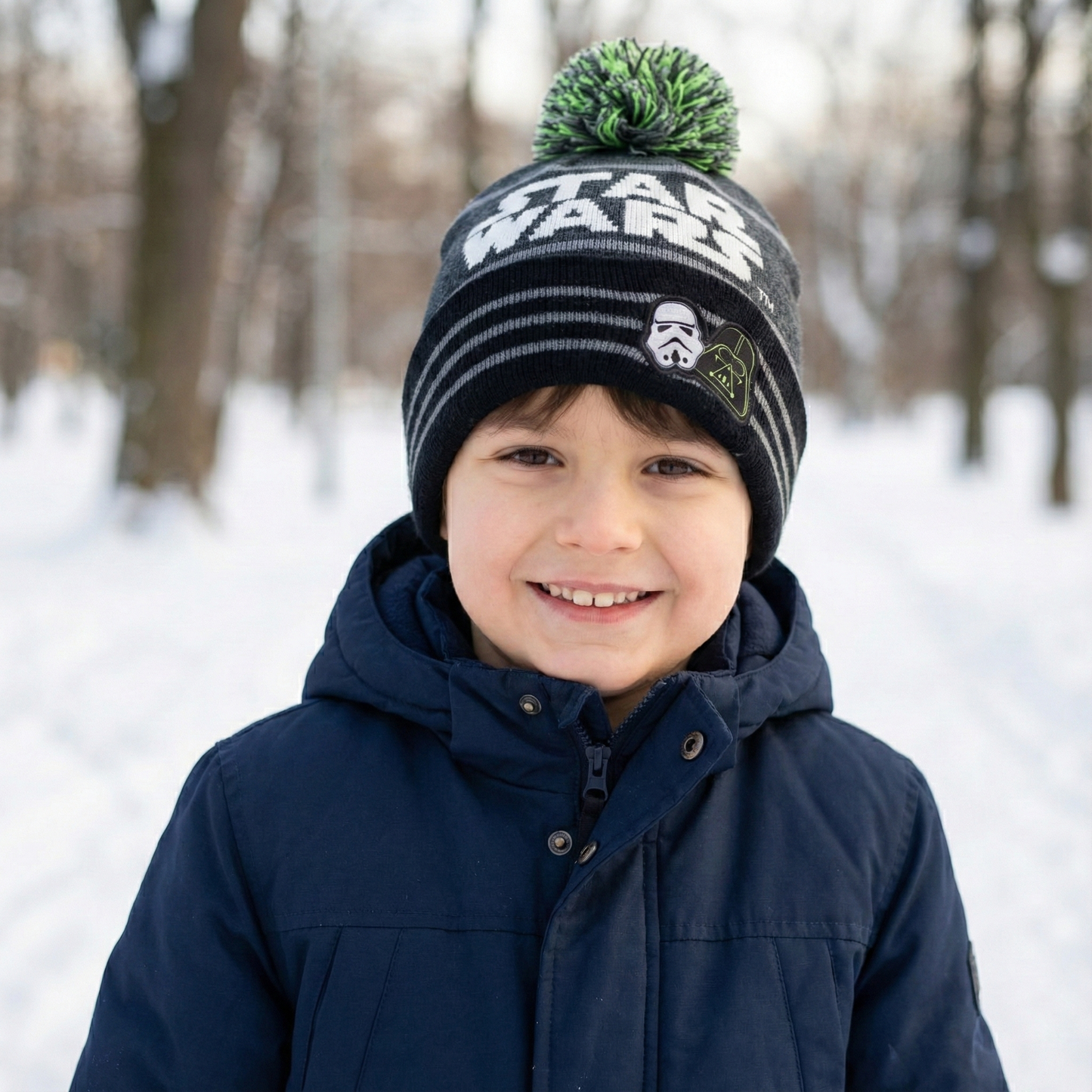 Disney Star Wars Junior Cuffed Thrifted Cap - Warm Winter Headwear