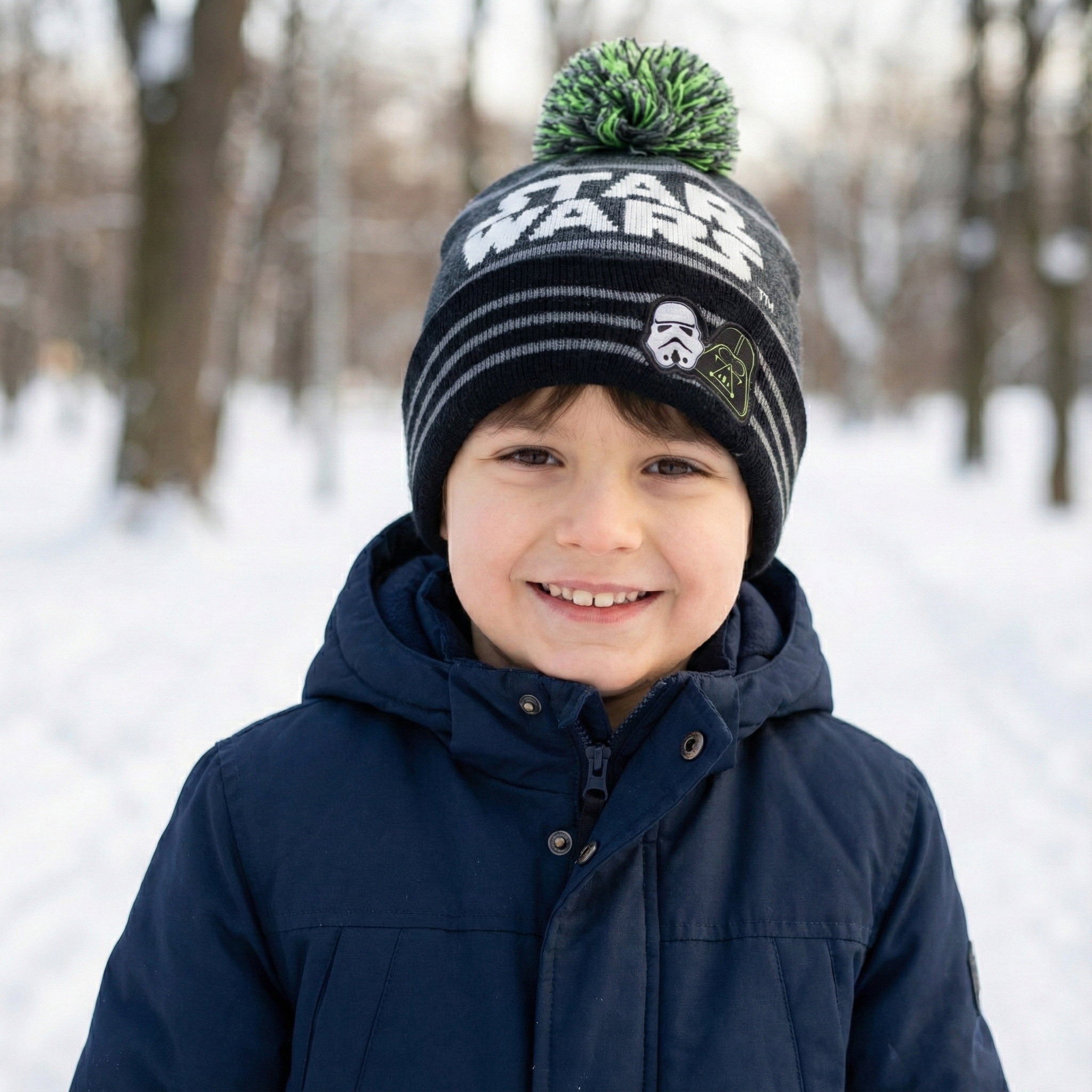 Disney Star Wars Junior Cuffed Thrifted Cap - Warm Winter Headwear