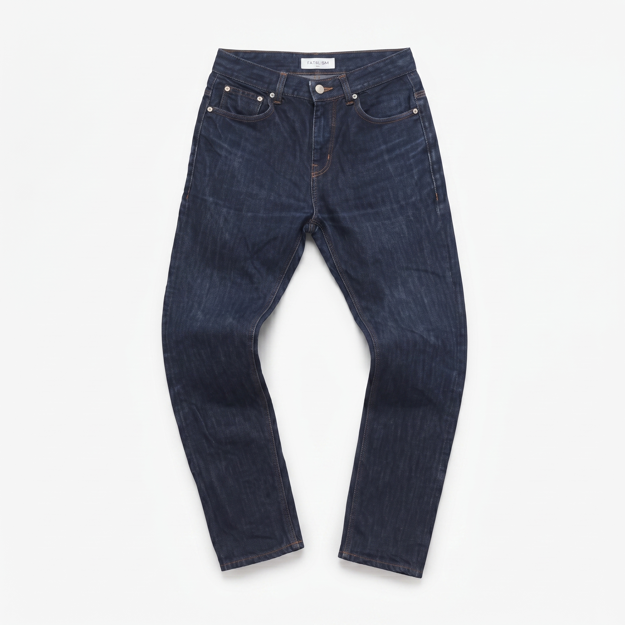 Thrifted Fatalism Men's Deep Indigo Blue Denim Jeans 30 Waist/ J1013