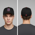 Official MLB New York Yankees Thrifted Fitted Baseball Cap – Navy & Red Two-Tone