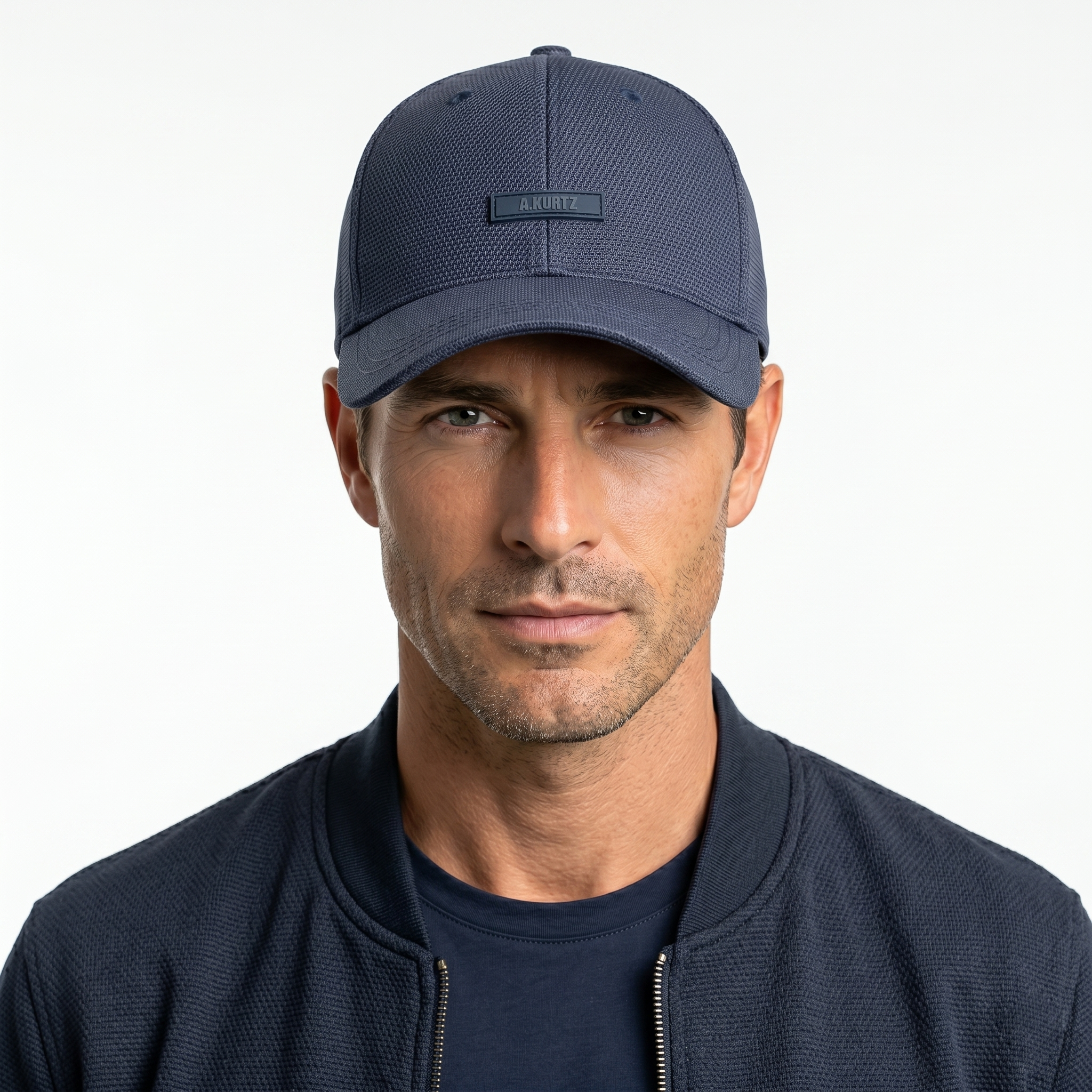 A. Kurtz "Classic 1956" Baseball Hat - Navy Micro-Mesh - Urban Thrifted Streetwear