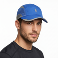 Polo Sport Style Mesh Performance Thrifted Cap – Electric Blue & Grey