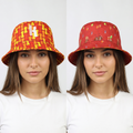 Reversible Festival Bucket Hat with Built-in Bottle Opener – Retro Print
