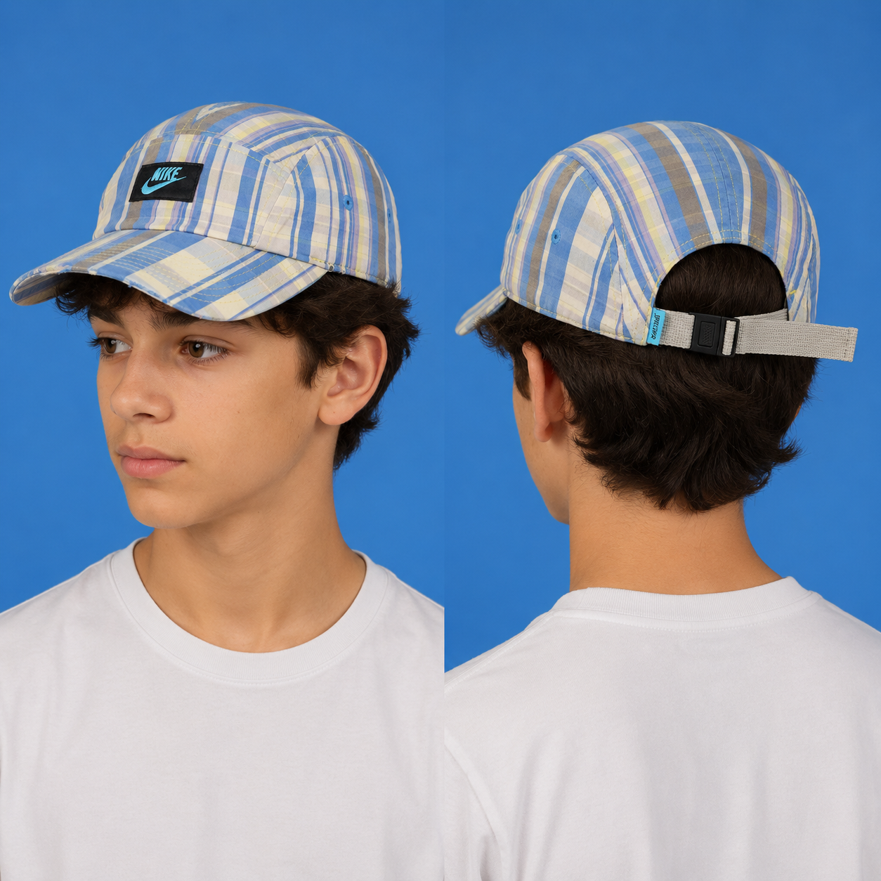 Vintage Nike AW84 "Run Like Hell" 5-Panel Camp Thrifted Hat - Thrifted