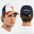 Vintage Style Coupe Du Monde Rugby 2023 Cap - France Tie-Dye Brim Hat