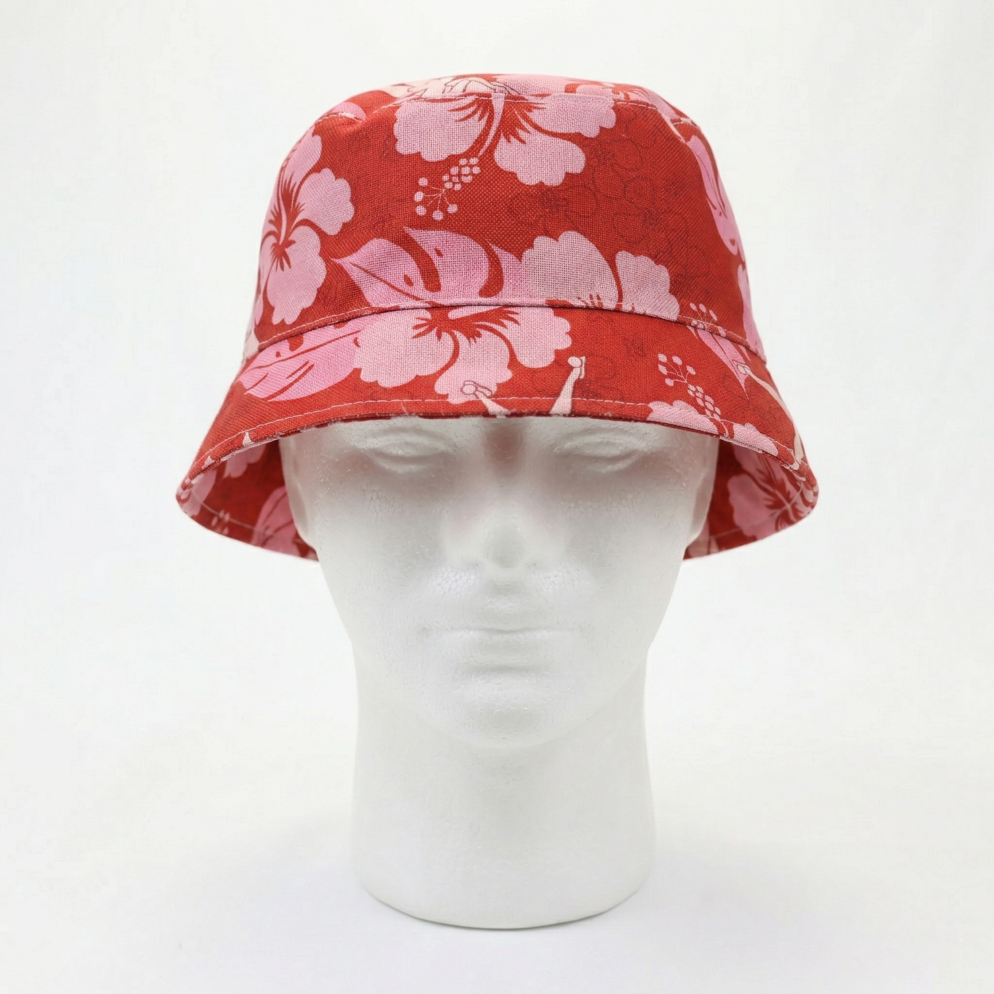 Official Disney Parks Tinker Bell Thrifted Waterproof Bucket Hat – Red Hibiscus Floral Cap